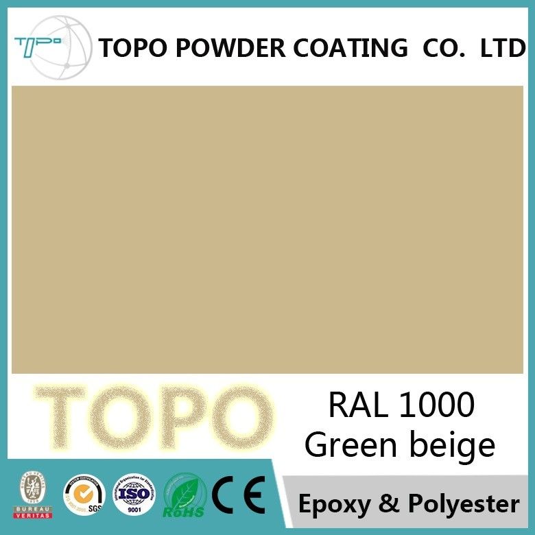 RAL 1000 Green Powder Coat , Super Durable Polyester Powder Coating For Metal