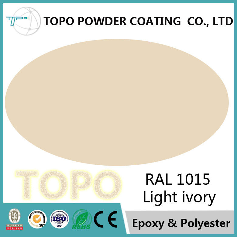 Heavy Anti Corrosion Pure Epoxy Powder Coating RAL 1015 Light Ivory Color