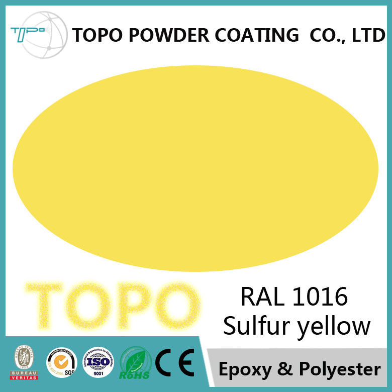 RAL 1016 Epoxy Anti Corrosion Powder Coating , Electric Protective Powder Coating