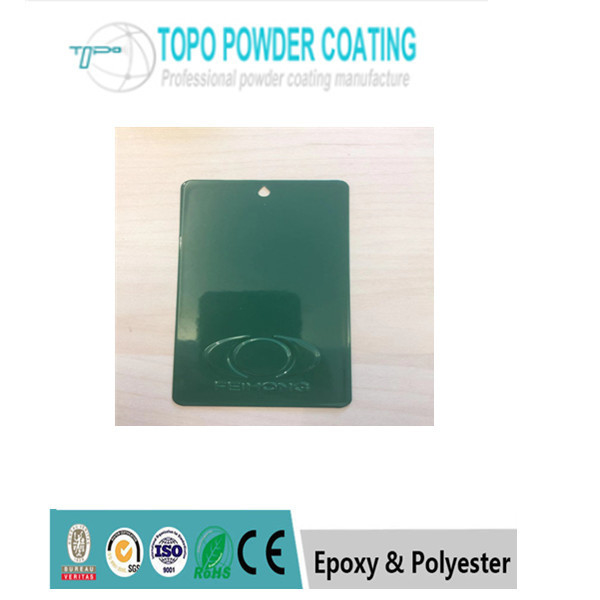 Green Color Pure Polyester Powder Coating RAL 6016 H Pencil Hardness