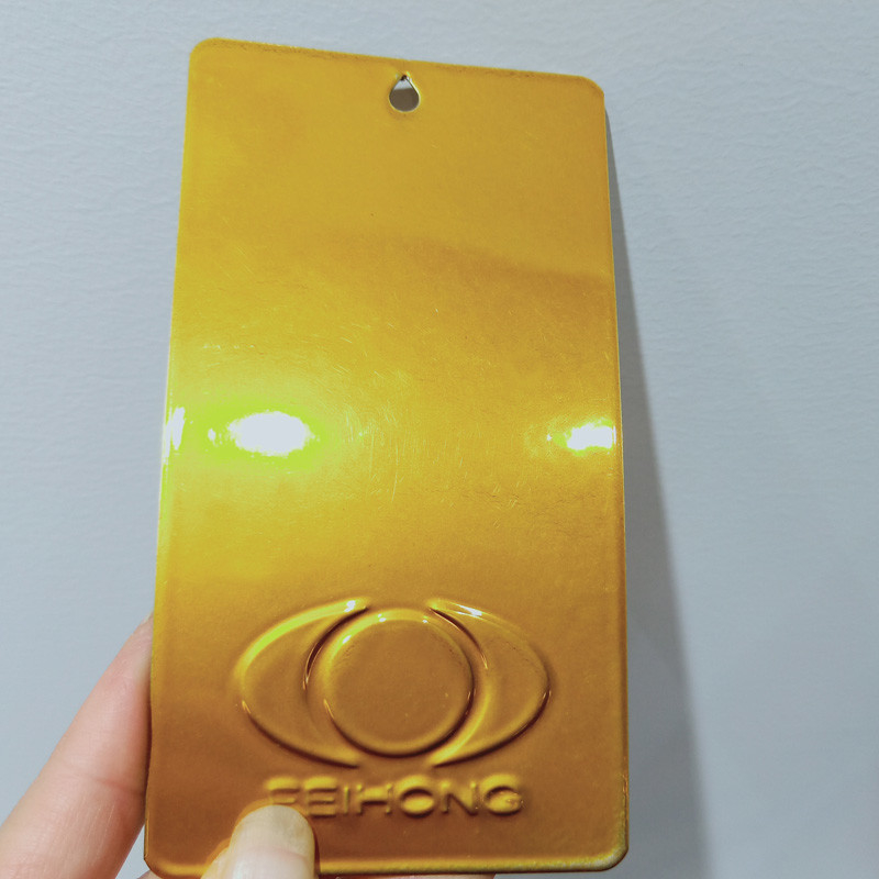 RAL 1036 Pearl Gold Polyester Powder Coating Neon Green Powder Coat For Anticorrosion Pipeline