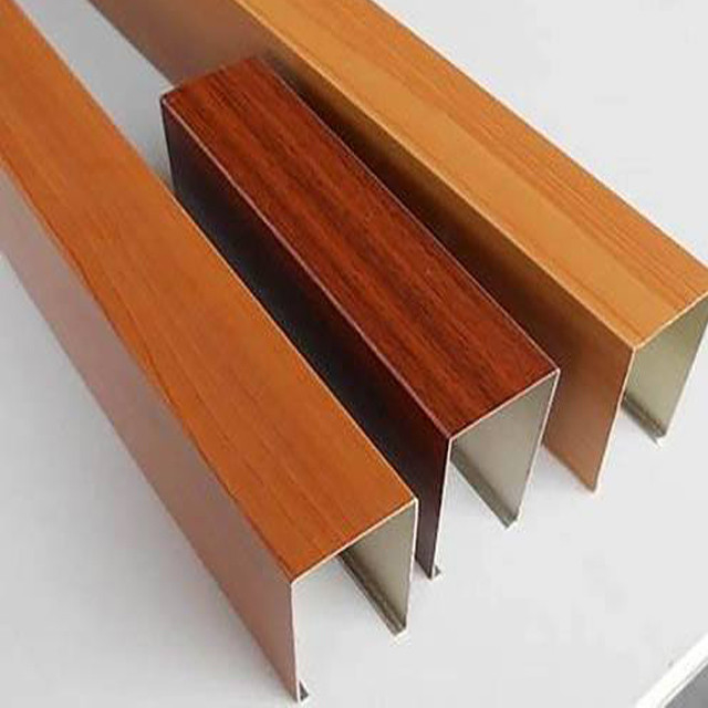 High Quality Heat Transfer Sublimation Base Powder Coating With Colorful Wood Grain effect for Aluminium Profiles