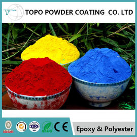 Hammer Texture Metallic Red Powder Coat , Reliable Powder Coated Paint For Metal