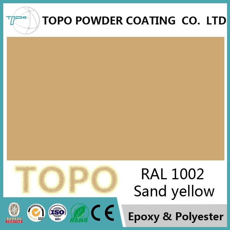 RAL 1002 Pure Polyester Powder Coating 3mm Crook 12 Mos Shelf Life