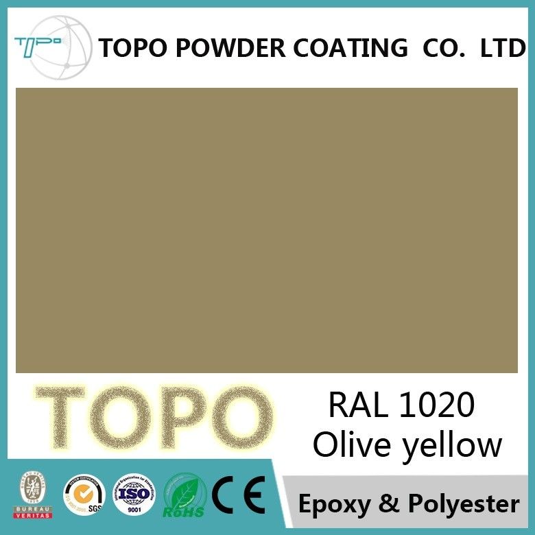 RAL1020 Pure Polyester Powder Coating For Kitchenware Thermosetting Type