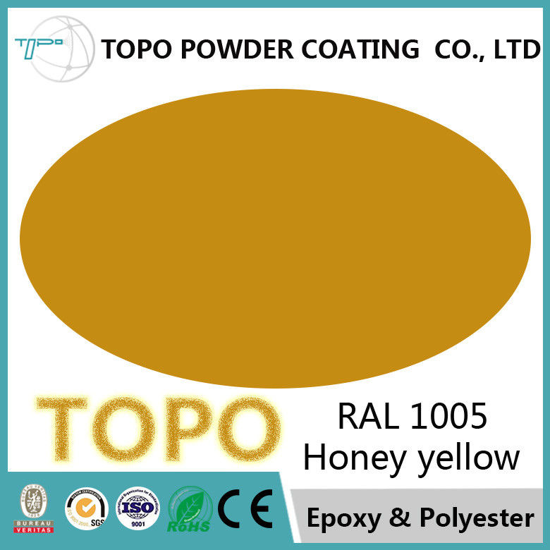 RAL1005 Honey Yellow Pure Epoxy Powder Coating For Picnic Table Surface