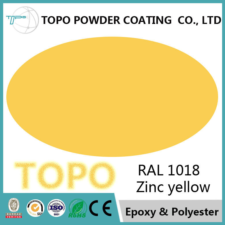 Aluminum Chair RAL Powder Coat , Smooth Texture RAL1018 Epoxy Coating For Metal
