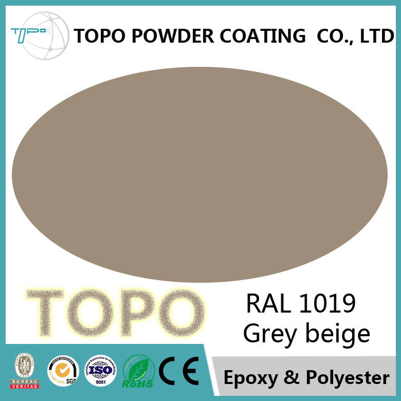 RAL 1019 Grey Beige Pure Epoxy Powder Coating Excellent Chemical Tolerance