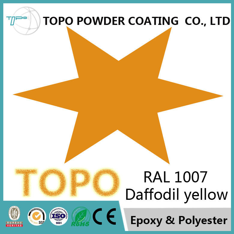 Medical Equipment Epoxy Polyester Powder Coating RAL 1007 Daffodil Yellow