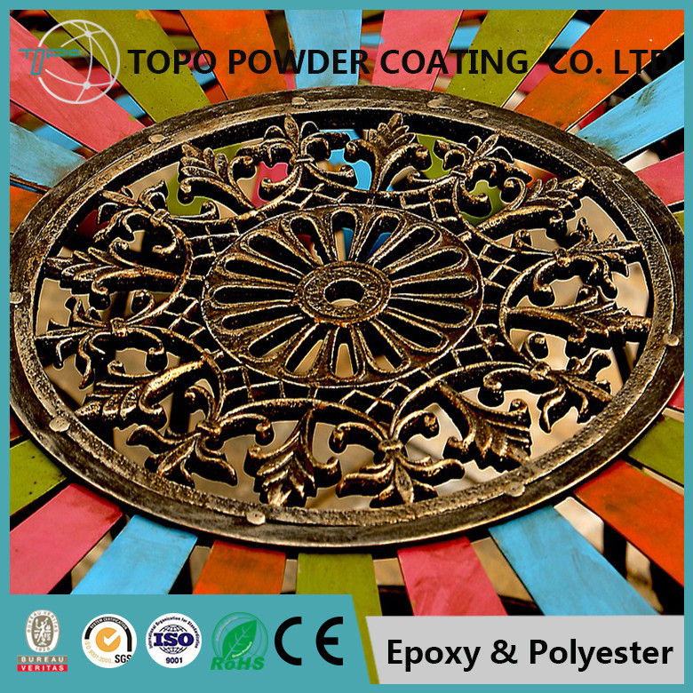 RAL1005 Epoxy Polyester Powder Coating , Woody Texture Affordable Powder Coating