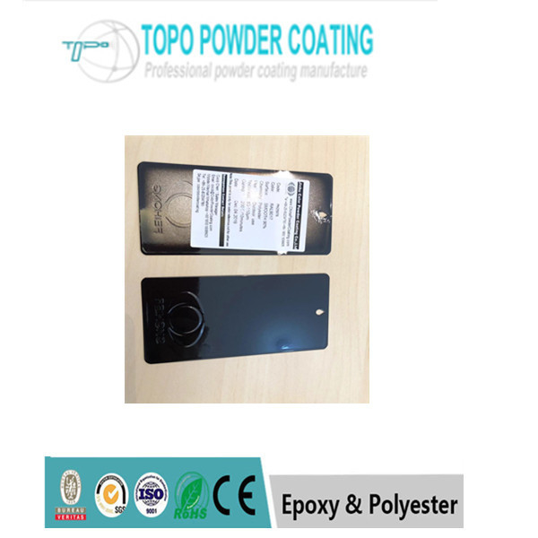 Black Color Decorated Thermoset Powder Coating RAL 9017 For Metal