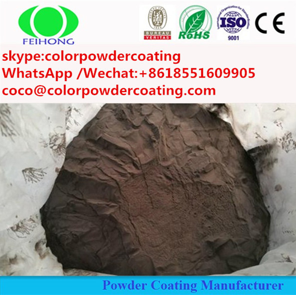 Electrostatic Glossy Smooth Powder Coating Polyester Resin Lead Free RAL 1018